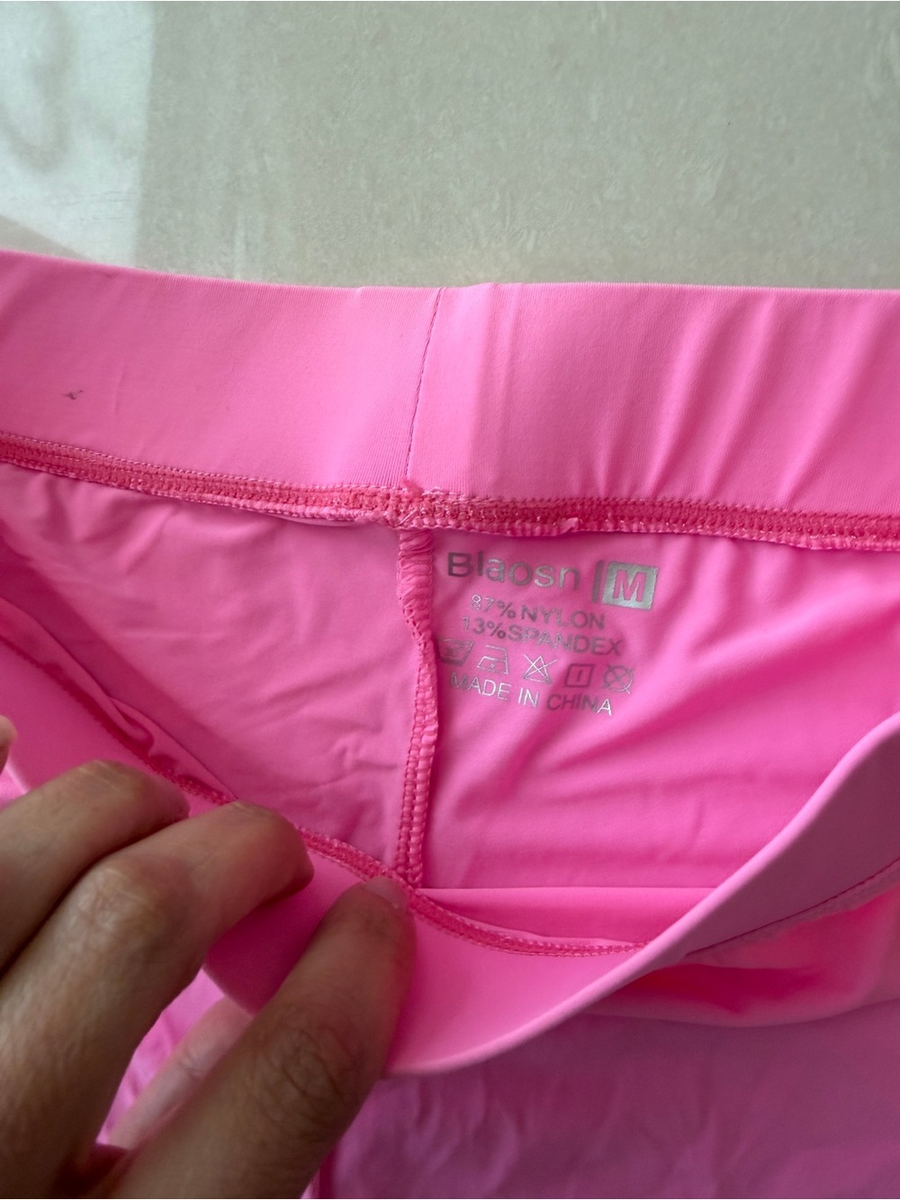 Spandex Pink & Black Active Bike Shorts Duo - Picture 4 of 8